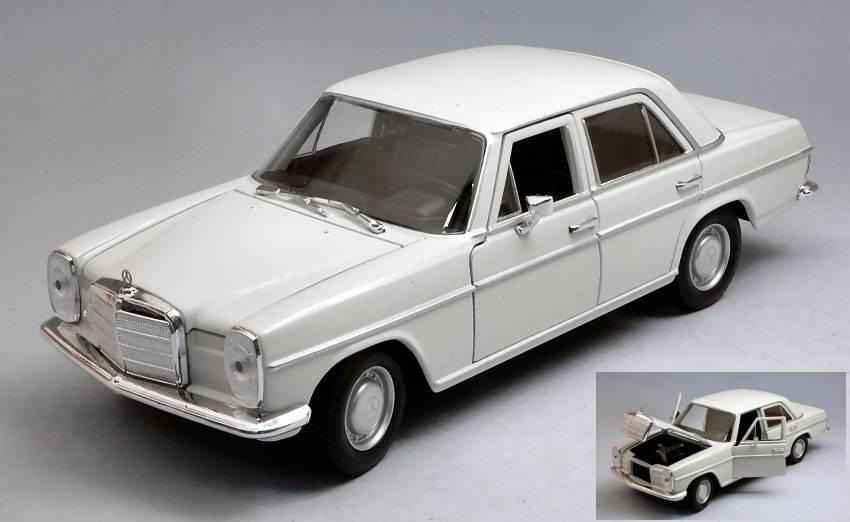 SCALE MODEL COMPATIBLE WITH MERCEDES 220 (W115) WHITE 1:24 WELLY WE24091W
