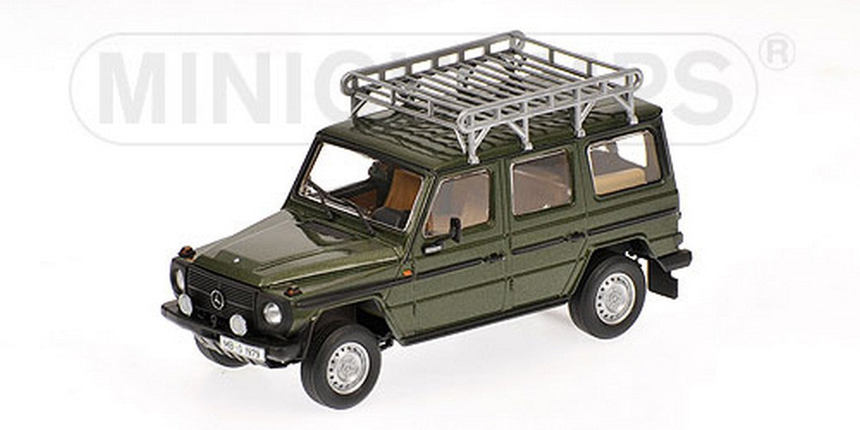 SCALE MODEL COMPATIBLE WITH MERCEDES 230 GE 1981 GREEN MET.1:43 MINICHAMPS PM400038001