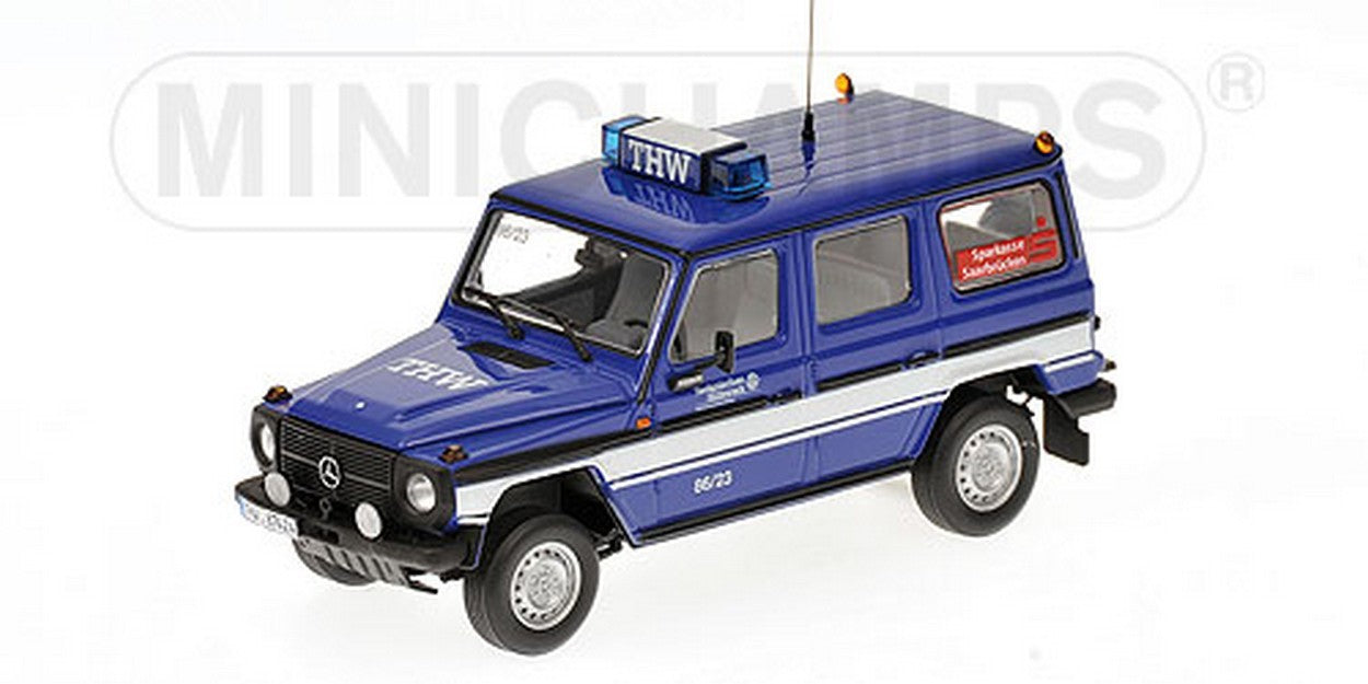SCALE MODEL COMPATIBLE WITH MERCEDES 230 GE W460 1991 THW SAARBRUCKEN 1:43 MINICHAMPS PM400038091