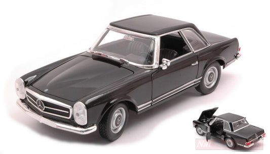 SCALE MODEL COMPATIBLE WITH MERCEDES 230 SL BLACK 1:24 WELLY WE24093BK