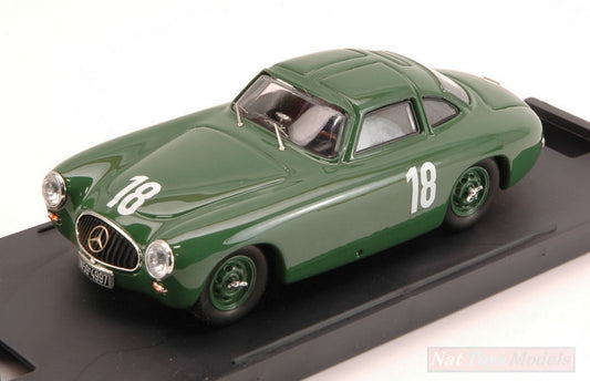 SCALE MODEL COMPATIBLE WITH MERCEDES 300 SL COUPE N.18 WINNER GP BERN 1952 K.KLING 1:43 BANG BG7211