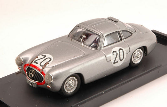 MODELE REDUIT COMPATIBLE AVEC MERCEDES 300 SL COUPE N.20 2ème LE MANS 1952 T.HELFRICH-H.NIEDERM.1:43 BANG BG7253