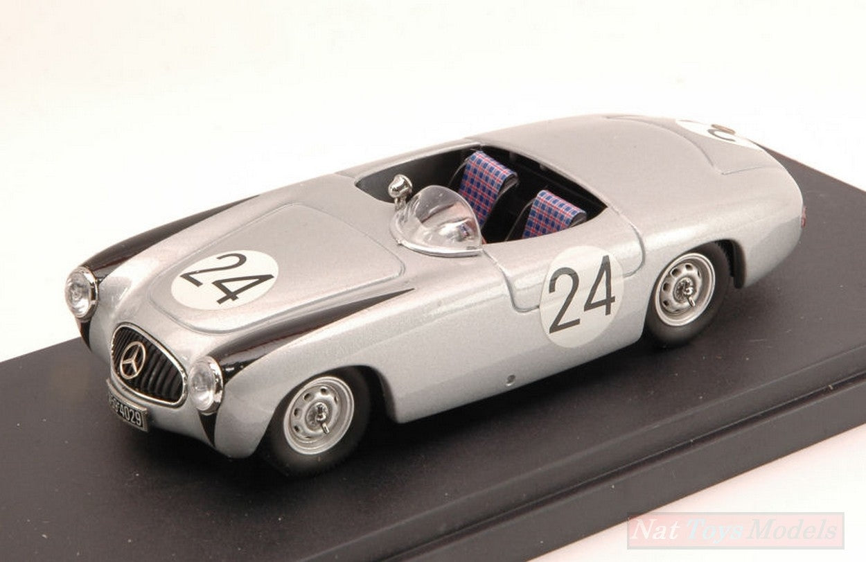 SCALE MODEL COMPATIBLE WITH MERCEDES 300 SL N.24 2nd NURBURGRING 1952 KARL KLING 1:43 BANG BG7244
