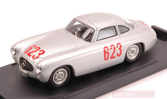 MODELE REDUIT COMPATIBLE AVEC MERCEDES 300 SL N.623 2ème MILLE MIGLIA 1952 KLING-KLENK 1:43 BANG BG7214