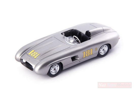 SCALE MODEL COMPATIBLE WITH MERCEDES 300 SL PORTER SPECIAL N.181 1956 SILVER 1:43 AVENUE43 AVN60008
