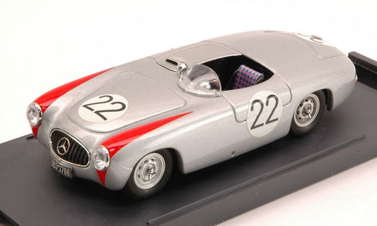 SCALE MODEL COMPATIBLE WITH MERCEDES 300 SL SPIDER N.22 3rd NURBURGRING 1952 FRITZ RIESS 1:43 BANG BG7242
