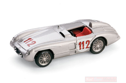 MODELE REDUIT COMPATIBLE AVEC MERCEDES 300 SLR N.112 2ème TARGA FLORIO 1955 JMFANGIO-K.KLING 1:43 BRUMM BM0189