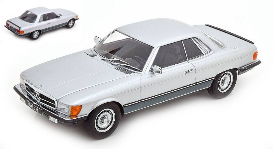SCALE MODEL COMPATIBLE WITH MERCEDES 450 SLC 5.0 C107 1980 SILVER 1:18 KK SCALE KKDC180793