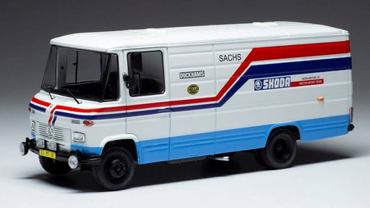 MODELE REDUIT COMPATIBLE AVEC MERCEDES 508D SKODA RALLY TEAM SERVICE ASSISTANCE 1:43 IXO MODEL RAC424