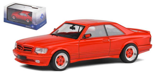 MODELLINO IN SCALA COMPATIBILE CON MERCEDES 560 SEC AMG WIDE BODY 1990 SIGNAL RED 1:43 SOLIDO SL4310902