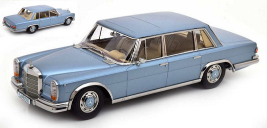SCALE MODEL COMPATIBLE WITH MERCEDES 600 SWB W100 1963 LIGHT BLUE METALLIC 1:18 KK SCALE KKDC180602