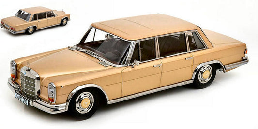 MODELLINO IN SCALA COMPATIBILE CON MERCEDES 600 SWB W100 1963 LIGHT GOLD METALLIC 1:18 KK SCALE KKDC180603