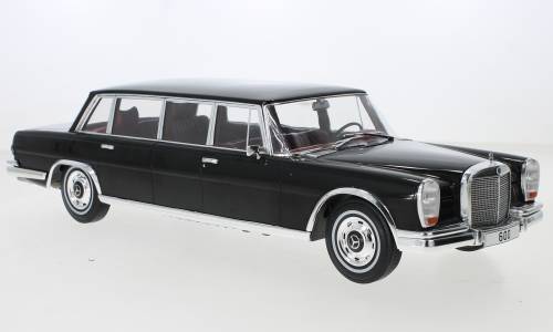 SCALE MODEL COMPATIBLE WITH MERCEDES 600 (W100) 1969 BLACK 1:18 MODELCARGROUP MCG18187