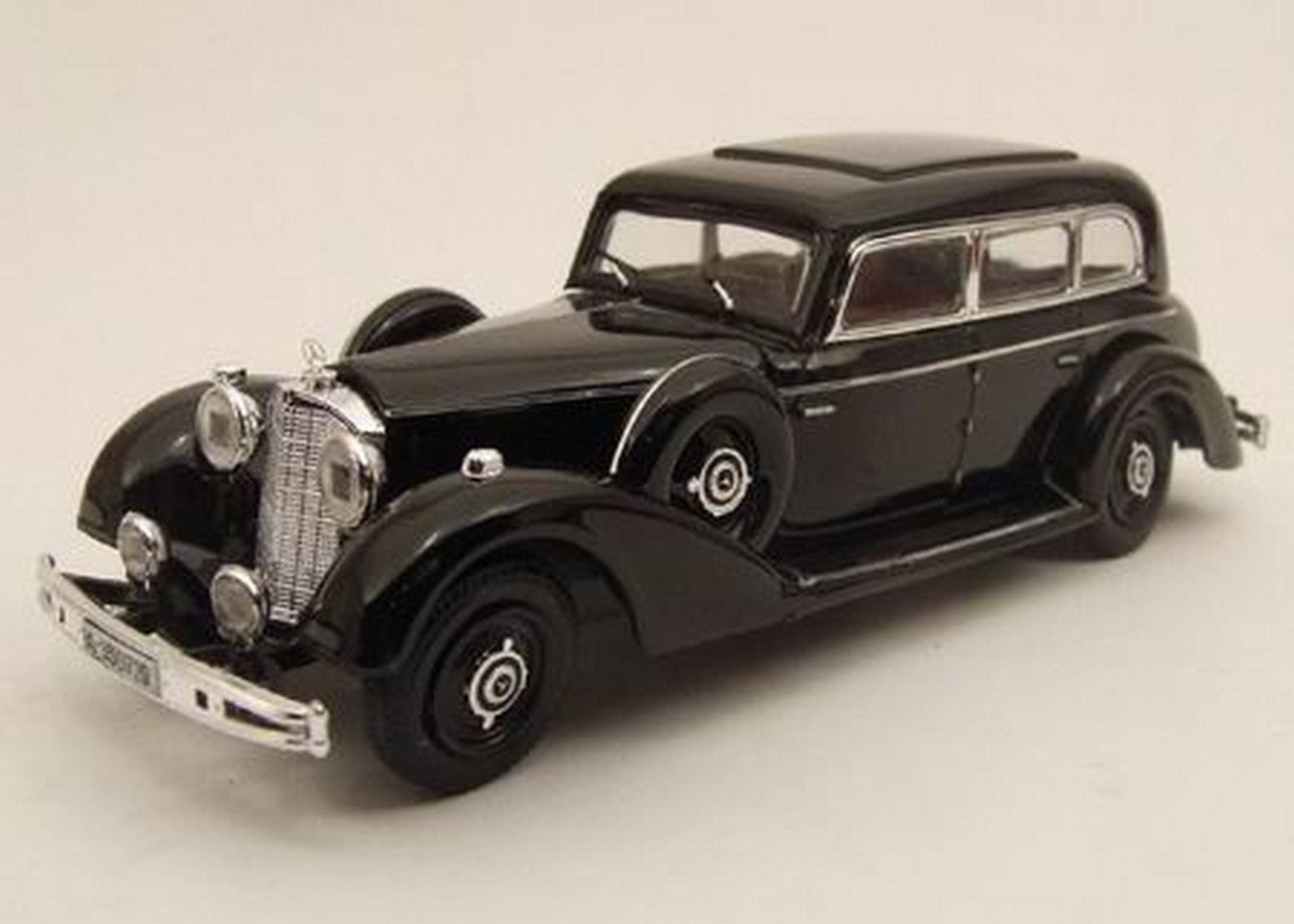 MODELLINO IN SCALA COMPATIBILE CON MERCEDES 770 LIMOUSINE 1938 BLACK 1:43 RIO RI4085