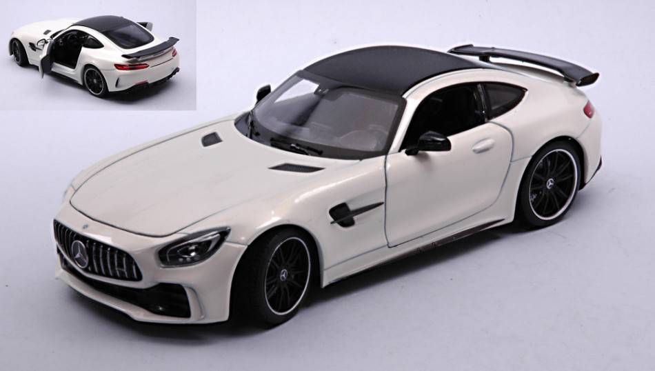 SCALE MODEL COMPATIBLE WITH MERCEDES AMG GT R (C190) METALLIC WHITE 1:24 WELLY WE24081W