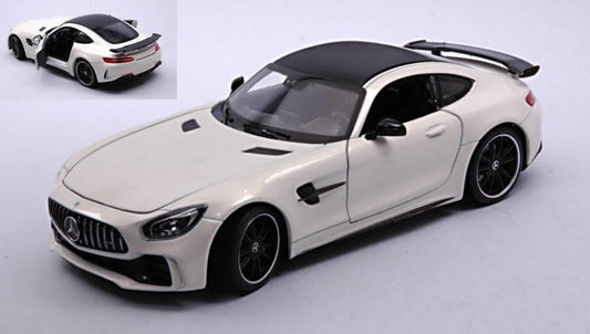 SCALE MODEL COMPATIBLE WITH MERCEDES AMG GT R (C190) METALLIC WHITE 1:24 WELLY WE24081W