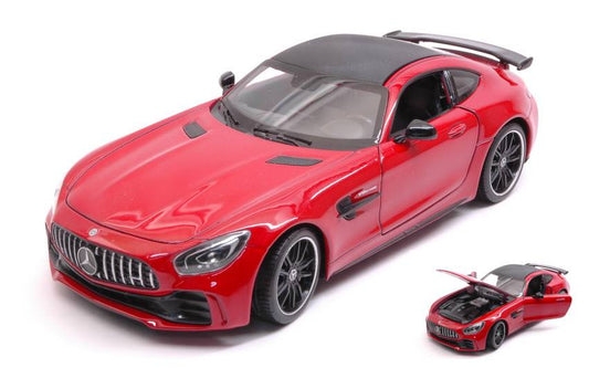 SCALE MODEL COMPATIBLE WITH MERCEDES AMG GT R RED 1:24-27 WELLY WE24081R