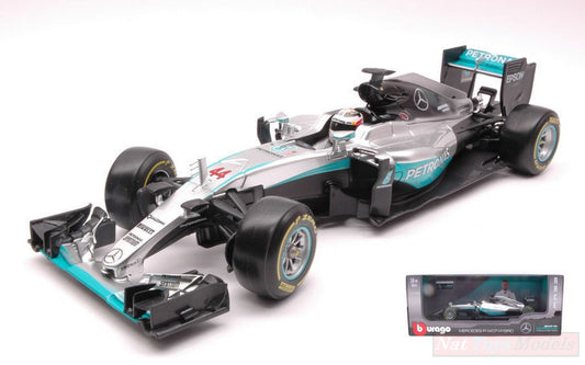 SCALE MODEL COMPATIBLE WITH MERCEDES AMG PETRONAS W07 HYBRID L.HAMILTON 2016 N.44 1:18 BURAGO BU18001H