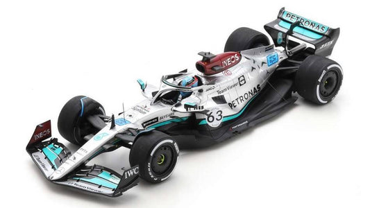 SCALE MODEL COMPATIBLE WITH MERCEDES F1 W13 GEORGE RUSSELL 2022 N.63 4th BELGIAN GP 1:18 SPARK MODEL 18S771