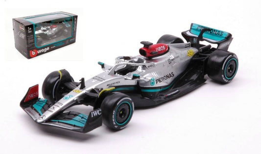 SCALE MODEL COMPATIBLE WITH MERCEDES F1 W13E N.44 2022 LEWIS HAMILTON 1:43 BURAGO BU38065H