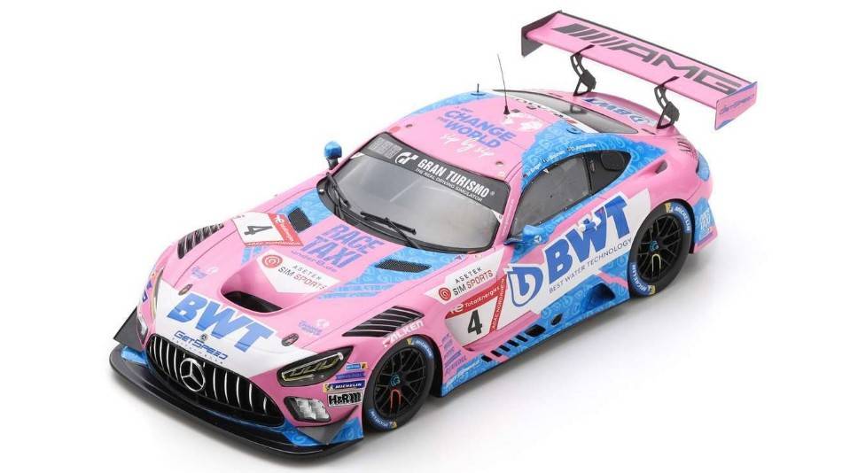 SCALE MODEL COMPATIBLE WITH MERCEDES GT3 N.4 3rd 24 H NURBURGRING 2022 ENGEL-GOUNON-JUNCADELLA 1:18 SPARK MODEL 18SG059