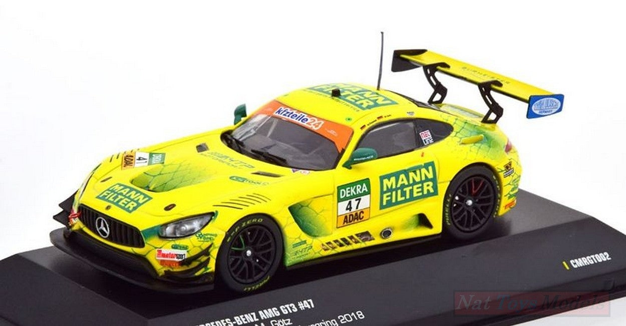 SCALE MODEL COMPATIBLE WITH MERCEDES GT3 N.47 ADAC GT NURBURGRING 2018 M.POMMER-M.GOTZ 1:43 CMR CLASSIC MODEL REPLICARS C