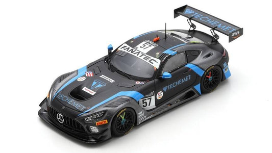 SCALE MODEL COMPATIBLE WITH MERCEDES GT3 N.57 24 H SPA 2021 WARD-GRENIER-ELLIS 1:43 SPARK MODEL SB473