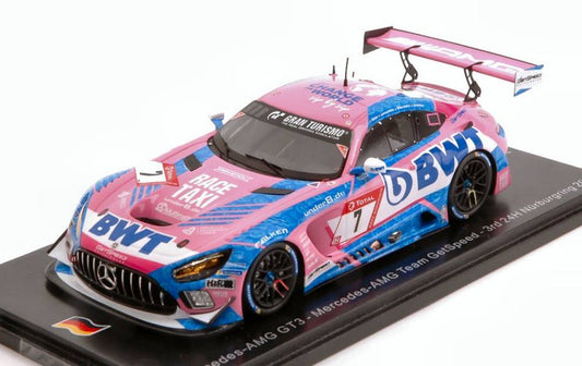 SCALE MODEL COMPATIBLE WITH MERCEDES GT3 N.7 3rd NURBURGRING 2021 GOTZ-JUNCADELLA-MARCIELLO 1:43 SPARK MODEL SG752