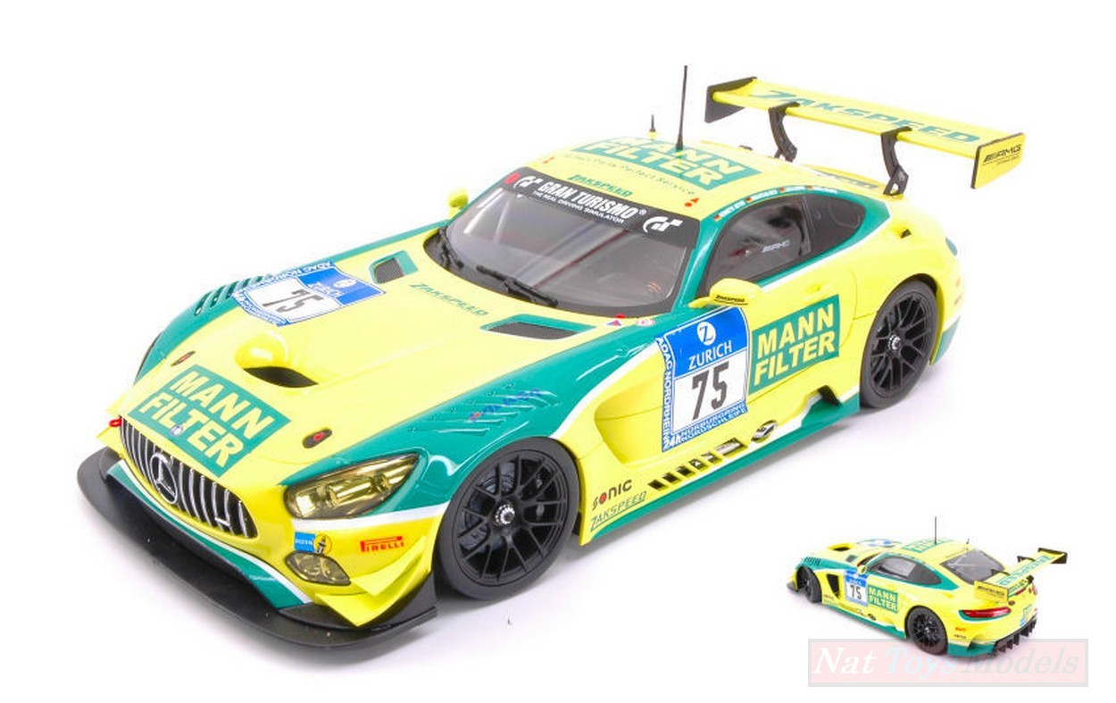 SCALE MODEL COMPATIBLE WITH MERCEDES GT3 N.75 6th 24 H NURBURGR.2016 K.HEYER-S.ASCH-L.LUDWIG 1:18 PARAGON MODELS PAR88019