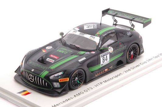 SCALE MODEL COMPATIBLE WITH MERCEDES GT3 N.84 2nd SILVER CUP 24 H SPA 2020 DONTJE-WARD-ELLIS 1:43 SPARK MODEL SB385