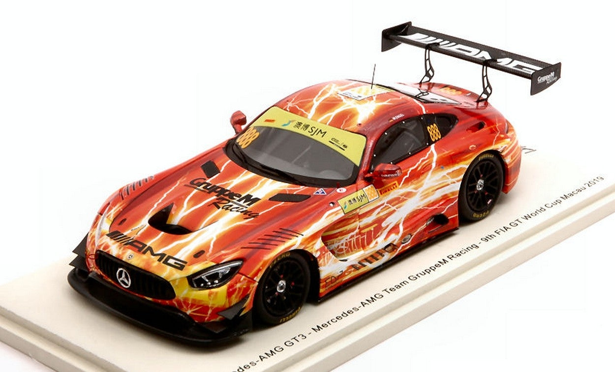 SCALE MODEL COMPATIBLE WITH MERCEDES GT3 N.888 FIA GT WORLD CUP MACAU 2019 M.ENGEL 1:43 SPARK MODEL SA217