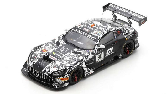 SCALE MODEL COMPATIBLE WITH MERCEDES GT3 N.90 WINNER SILVER CLASS 24 H SPA 2021 SANCHEZ-KUJALA-BREUK SPARK MODEL 18SB035