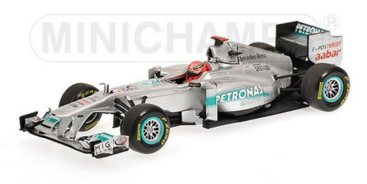 MODELLINO IN SCALA COMPATIBILE CON MERCEDES M.SCHUMACHER 2011 1:43 MINICHAMPS PM410110007