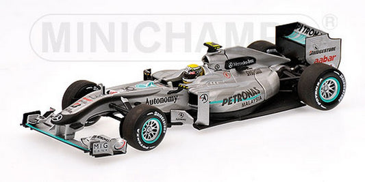 MODELLINO IN SCALA COMPATIBILE CON MERCEDES N.ROSBERG 2010 1/43 MINICHAMPS PM410100004