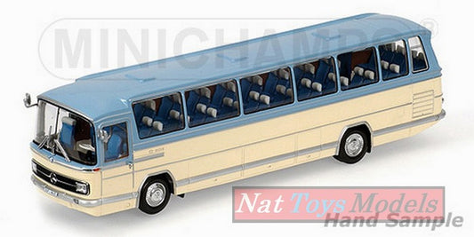 SCALE MODEL COMPATIBLE WITH MERCEDES O 302 BUS 1965 LIGHT BLUE/CREAM 1:43 MINICHAMPS PM439035181