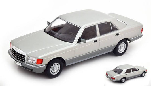 MODELLINO IN SCALA COMPATIBILE CON MERCEDES S-CLASS (W126) SILVER 1:18 MODELCARGROUP MCG18185