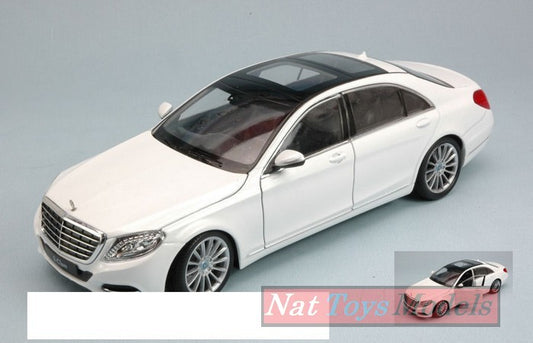 SCALE MODEL COMPATIBLE WITH MERCEDES S-CLASS (W222) 2013 WHITE 1:24 WELLY WE0349