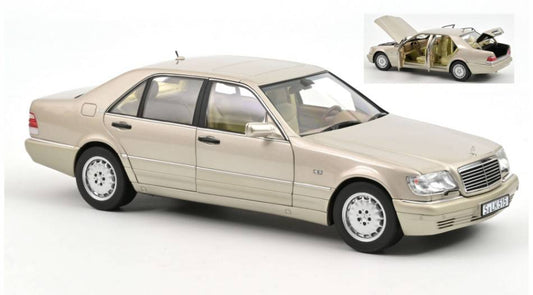 SCALE MODEL COMPATIBLE WITH MERCEDES S600 1997 SILVER 1:18 NOREV NV183723