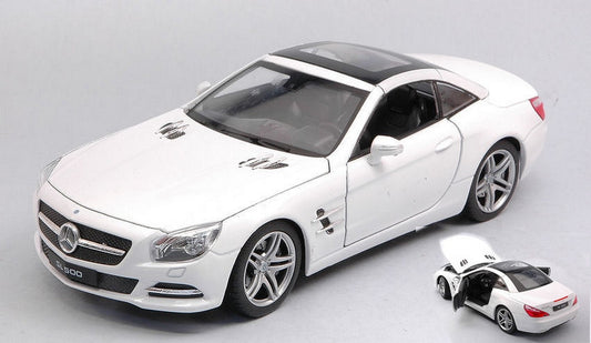 SCALE MODEL COMPATIBLE WITH MERCEDES SL 500 (R231) WHITE 1:24 WELLY WE24041HWH