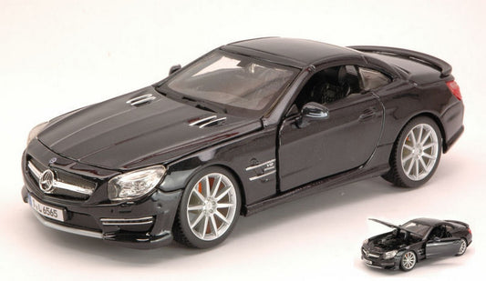 SCALE MODEL COMPATIBLE WITH MERCEDES SL 65 AMG 2009 BLACK 1:24 BURAGO BU21066BK