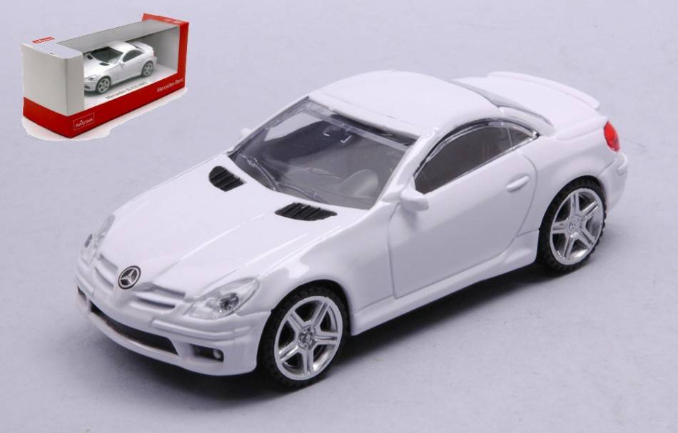 SCALE MODEL COMPATIBLE WITH MERCEDES SLK55 AMG WHITE 1:43 RASTAR RAT37200W