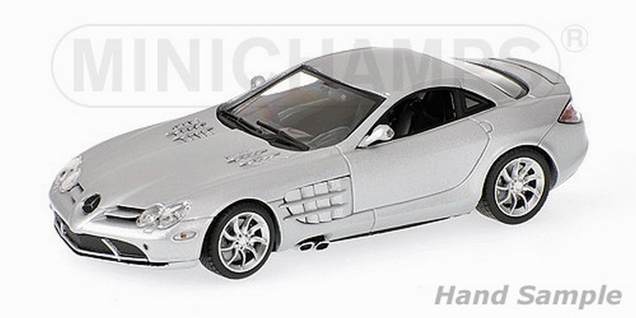 MODELLINO IN SCALA COMPATIBILE CON MERCEDES SLR MC LAREN 2004 MATT SILVER 1:43 MINICHAMPS PM436033021