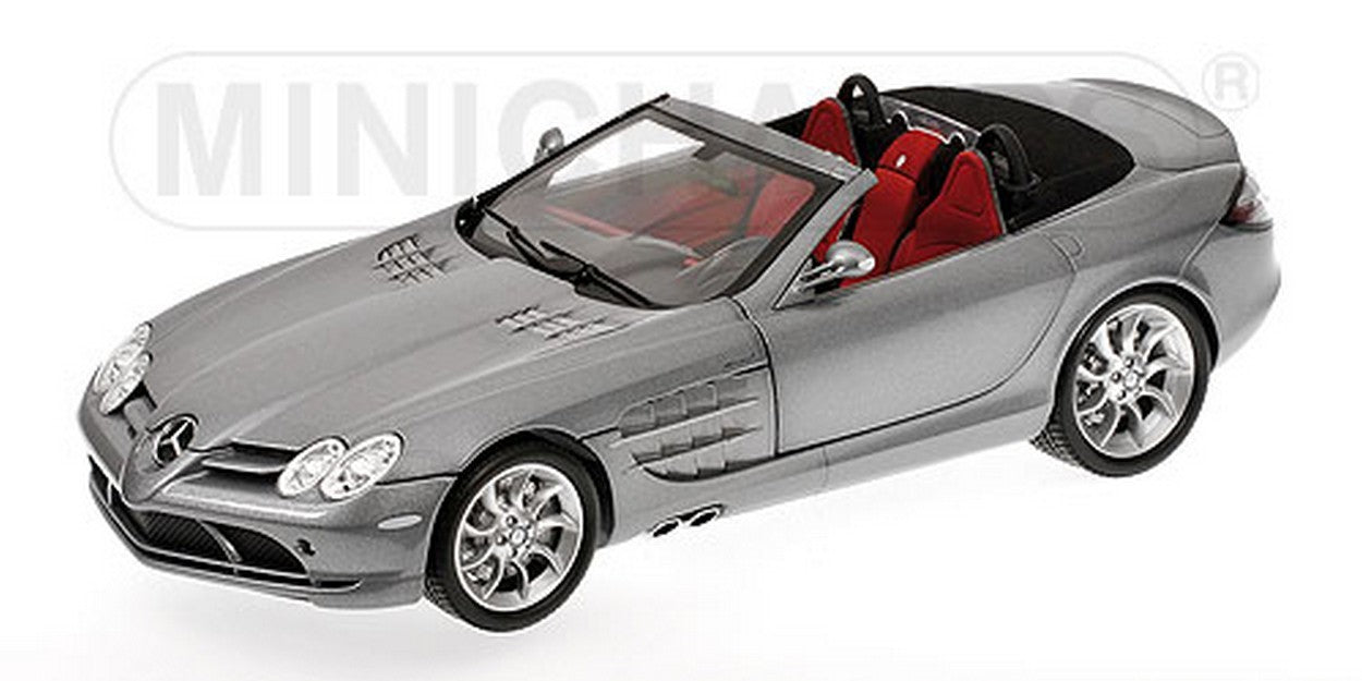 MODELLINO IN SCALA COMPATIBILE CON MERCEDES SLR MC LAREN ROADSTER 2007 GREY METALLIC 1:18 MINICHAMPS PM100037131