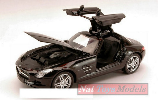 SCALE MODEL COMPATIBLE WITH MERCEDES SLS AMG 2010 BLACK 1:24 NEW RAY NY71196BK