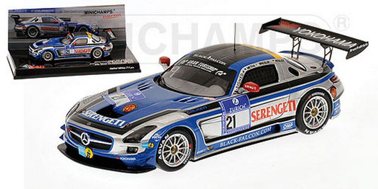 MODELE REDUIT COMPATIBLE AVEC MERCEDES SLS AMG GT3 N.21 NURBURGRING 2011 1:43 MINICHAMPS PM437110321