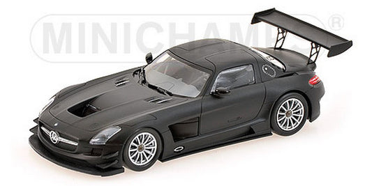 SCALE MODEL COMPATIBLE WITH MERCEDES SLS AMG GT3 STREET 2011 MATT BLACK 1:43 MINICHAMPS PM410113200