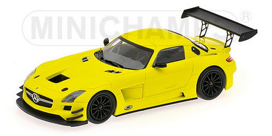 SCALE MODEL COMPATIBLE WITH MERCEDES SLS AMG GT3 STREET 2011 YELLOW 1:43 MINICHAMPS PM410113201