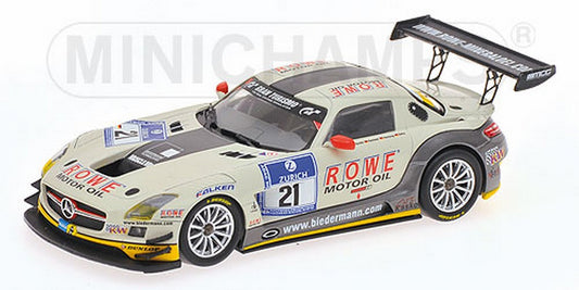 MODELE REDUIT COMPATIBLE AVEC MERCEDES SLS AMG N.21 NURBURGRING 2012 ZEHW-HARTUNG-REHFELD-BULLIT 1:43 MINICHAMPS PM43712322