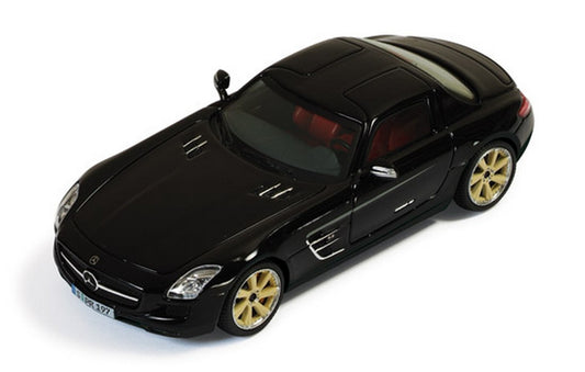 SCALE MODEL COMPATIBLE WITH MERCEDES SLS AMG (RSK8) 2011 BLACK 1:43 IXO MODEL MOC118