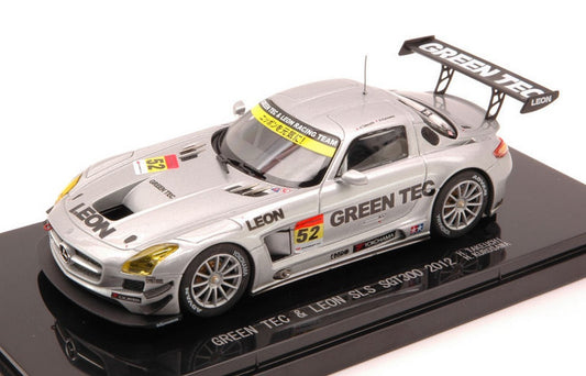 MODELLINO IN SCALA COMPATIBILE CON MERCEDES SLS N.52 SUPER GT500 2012 TAKEUCHI-KUROSAWA 1:43 EBBRO EB44747
